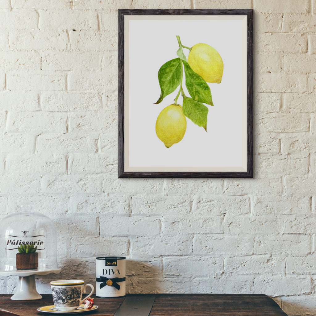 Lemon branch painting