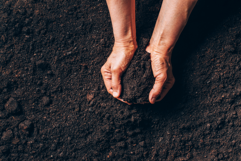 Soil for crystal cleansing